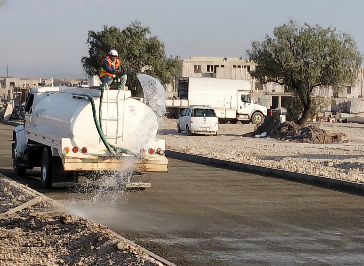 Aplicación de asfalto